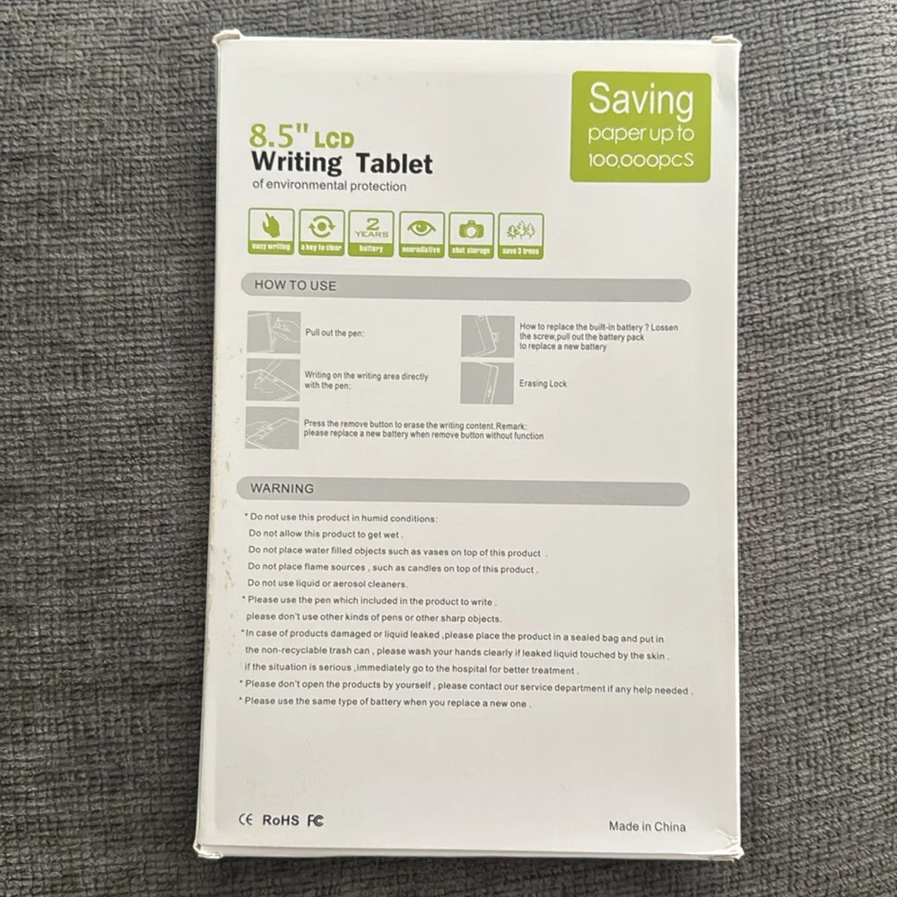 NWOT LCD Writing Tablet- Blue